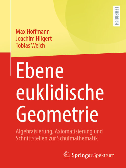 Title details for Ebene euklidische Geometrie by Max Hoffmann - Available